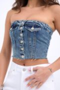 6285 KOT BLUZ-MAVİ resmi
